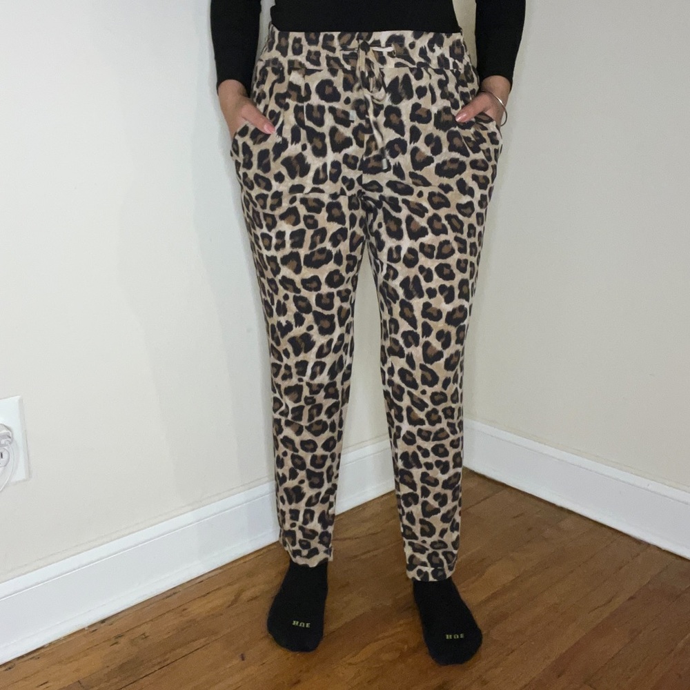 Leopard Jogger Trousers